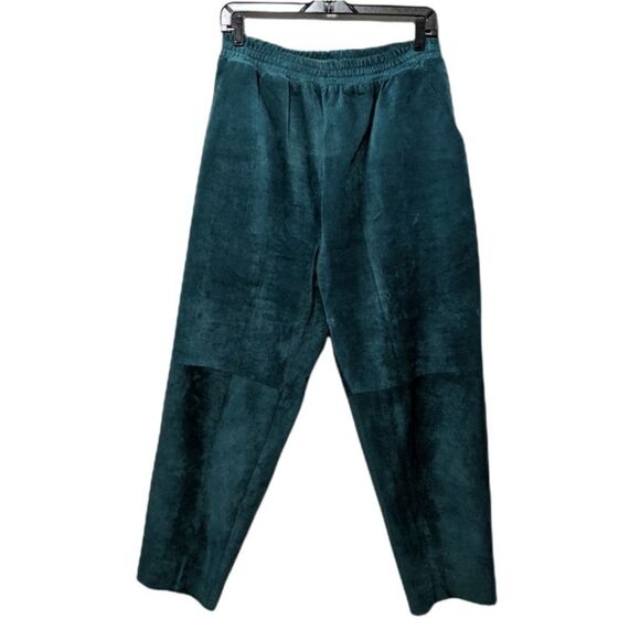 VINTAGE Recent Works Suede Leather Pull-On Pants 1X - Picture 1 of 5